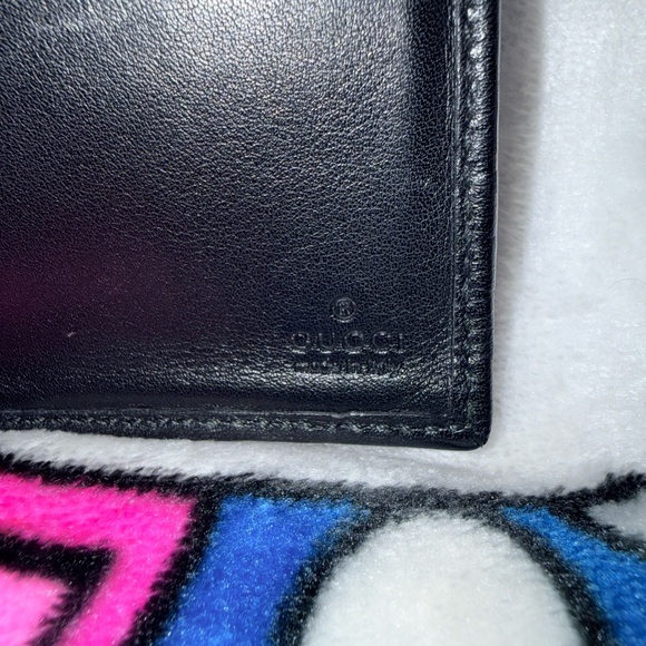 Gucci Black Embossed GG Leather Continental Wallet with Metal Logo Plaque - Picture 13 of 15